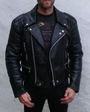 Vtg black leather for sale  NEATH