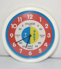 Vintage Lillian Vernon 1987 Plástico Wall Clock Professor Escola Classroom Works! comprar usado  Enviando para Brazil