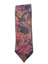 Gravata de seda vintage Christian Dior masculina 60 polegadas padrão floral tropical  comprar usado  Enviando para Brazil