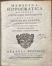 Gorter medicina hippocratica usato  Montagnana