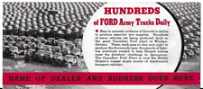 Letrero de concesionario Ford Segunda Guerra Mundial planta canadiense Ford conjunto de vehículos militares del ejército rojo segunda mano  Embacar hacia Argentina