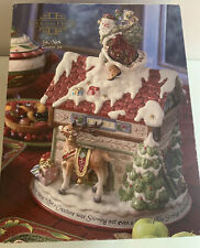 Fitz & Floyd St Nick Cookie Jar Santa On Village Rooftop 14" With Box Read Descr for sale  Grand Rapids