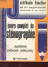 Cours complet stenographie. d'occasion  France