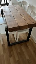 chunky oak dining table for sale  LONDON