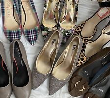 Lote de 6 pares de zapatos de tacón sandalia zapatos de salón para mujer talla 7 segunda mano  Embacar hacia Argentina