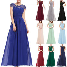Used, Women Lace Formal Wedding Prom Ball Gown Long Evening Party Bridesmaid Dress for sale  Shipping to South Africa