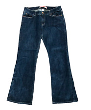 Jeans feminino Gap curvilíneo cintura baixa boot cut lavagem escura azul denim tamanho 10, usado comprar usado  Enviando para Brazil