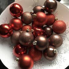 Christmas baubles red for sale  CONWY