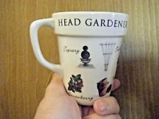 Used, Mug Head Gardener Coffee Mug Showing Various Things Related To Gardening. for sale  COLCHESTER