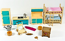 Sylvanian Calico Critters LOT Furniture Farmhouse Kitchen Bunk Bed Accessories for sale  Shipping to South Africa