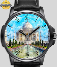 Taj Mahal pintura estilo de arte único unissex belo relógio de pulso Reino Unido FAST comprar usado  Enviando para Brazil