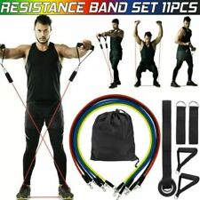11 PCS Resistance Band Loop Set Exercise Workout Crossfit Fitness Yoga Pilates for sale  South El Monte