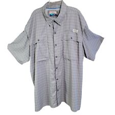 Camisa ventilada Magallanes al aire libre para hombre 2XL gris bolsillos manga corta segunda mano  Embacar hacia Argentina