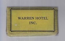 Vintage WARREN HOTEL em Warren, Rhode Island Mini Souvenir Palmolive Guest Soap  comprar usado  Enviando para Brazil