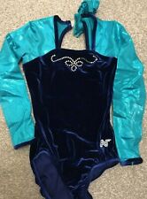 Gymnastic leotard navy for sale  GREAT YARMOUTH