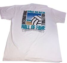 Vintage International Pro Beach Volleyball White T Shirt Sz L Single Stitch for sale  Shipping to South Africa