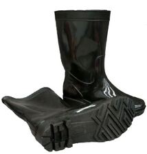 Gumboots Gum Boot Mid Welly Soft AntiSlip PVC Rain Work Classic Waterproof Black for sale  Brooklyn