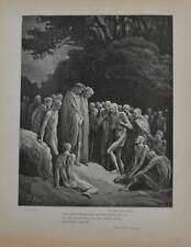 Antigua impresión artística de Gustave Dore Purgatorio y tortura de hambre paraíso 1890 segunda mano  Embacar hacia Mexico
