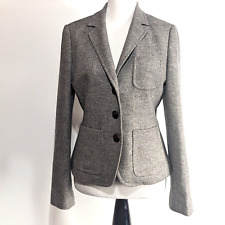 Blazer feminino J Crew tamanho 10 cinza 100% lã 3 botões comprar usado  Enviando para Brazil