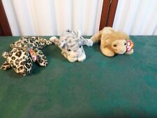 3 peças-1996/1999 Beanie Babies Cats-Roary/Silver/Freckles comprar usado  Enviando para Brazil