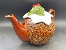 Christmas pudding teapot for sale  Shipping to Ireland