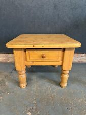 Vintage Farmhouse Pine Coffee Table Side Table With Drawer for sale  Shipping to South Africa