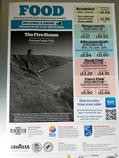 Wetherspoon food menu for sale  SCARBOROUGH