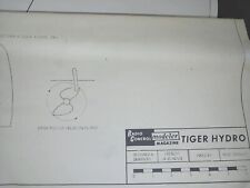 Vintage RC Boat Plans Tiger Hydro RCM Magazine winter project for sale  Shipping to South Africa