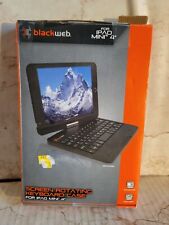 BlackWeb Screen  Rotating Keyboard Case for iPad Mini 4" Hinged Bluetooth Black , used for sale  Shipping to South Africa