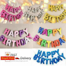 Used, Happy Birthday Balloons Banner Bunting Self Inflating Decoration Letters Balloon for sale  Shipping to South Africa