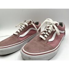 VANS Old Skool Top Bajo Rosa Blanco Zapatos de Patín Gamuza Para Hombre Talla 8.5 Mujer Talla 10 segunda mano  Embacar hacia Argentina