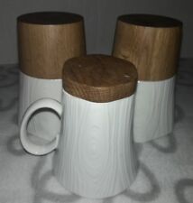 Wood ceramic mug for sale  Shipping to Ireland