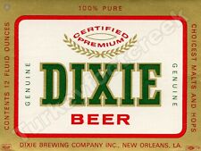 Dixie beer label for sale  Leipsic