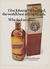 1968 Johnnie Walker Red Label Scotch - Garrafa "Why Fool Around" - Foto de anúncio impressa comprar usado  Enviando para Brazil
