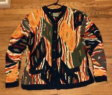 Vintage Orange And Navy Coogi Made In Australia Sweater Cardigan for sale  Shipping to South Africa