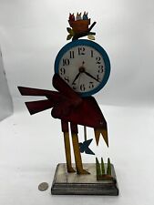standing metal clock for sale  Hartford