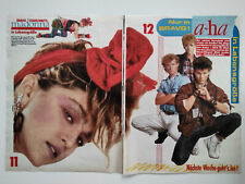 Cartaz/artigo/recortes da revista alemã MADONNA/A-HA BRAVO DÉCADA DE 1980. comprar usado  Enviando para Brazil