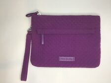 Vera Bradley Wristlet Gloxinia Purple Solid Color 9” Interior Organizer & Zipper, used for sale  Shipping to South Africa