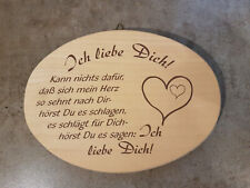 Wandbild spruchtafel holzbrett gebraucht kaufen  Bielefeld