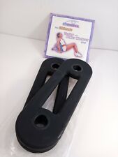 NEW Bun And Thigh Roller Replacement  Resistance Bands Original Black + DVD, used for sale  Guthrie
