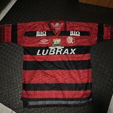 Camiseta de fútbol vintage años 90 Umbro Flamengo Petrobras #10 LUBRAX talla XL segunda mano  Embacar hacia Argentina
