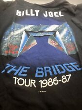 Camiseta Vintage Billy Joel Med. Camiseta The Bridge Tour 1986 1987 concerto preta anos 80 comprar usado  Enviando para Brazil