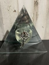 Glass triangle candle for sale  Salt Lake City