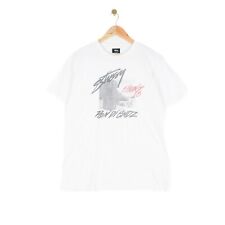 Stussy shirt white for sale  CHESTERFIELD