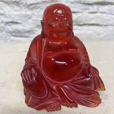 Used, RARE Vintage 60s 70s Red Resin Translucent Happy Sitting Buddha No Stand for sale  Shipping to South Africa