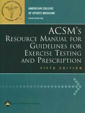 Manual de recursos de ACSM para pautas para pruebas de ejercicio y prescripción segunda mano  Embacar hacia Argentina