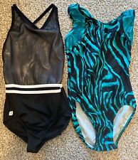 SYLVIA P Destira GYMNASTICS leotard lot (12) fits like GK AS, used for sale  Shipping to South Africa