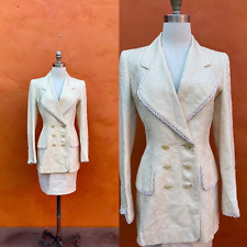 Conjunto de saia terno vintage década de 1990 Y2K ESCADA mini-saia + designer blazer oversized comprar usado  Enviando para Brazil