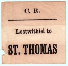 Railway luggage label for sale  STROUD