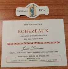 Etiquette vin echezeaux d'occasion  Montigny-le-Bretonneux